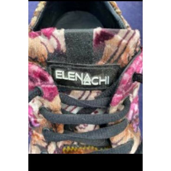Elena Iachi Designer Sneakers NOS Colorful Patterned Geometric Floral SuperRare - Picture 9 of 16